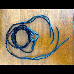 Beaded wrap necklace